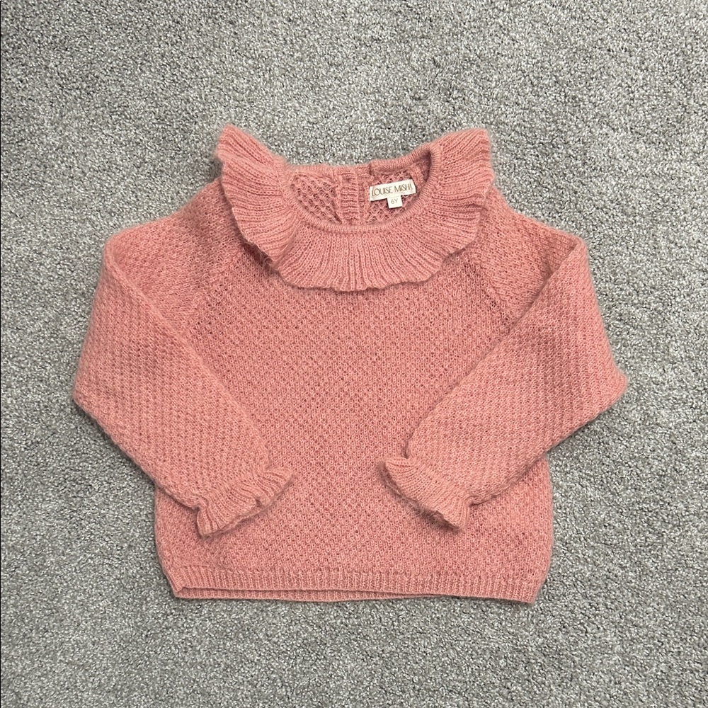 Louise Misha Ruffled Sweater, 6Y